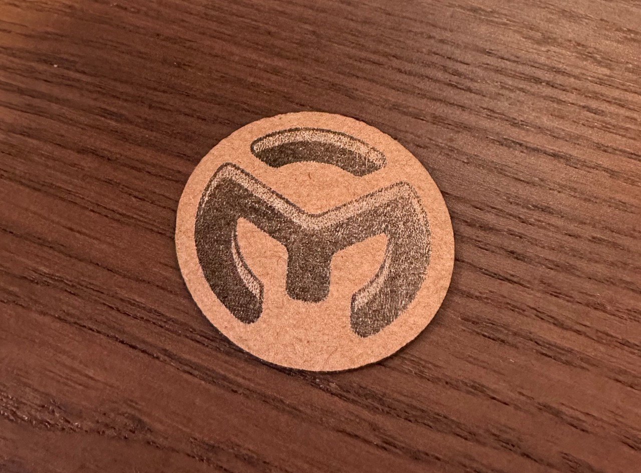 Engraving on paper with Lùmen