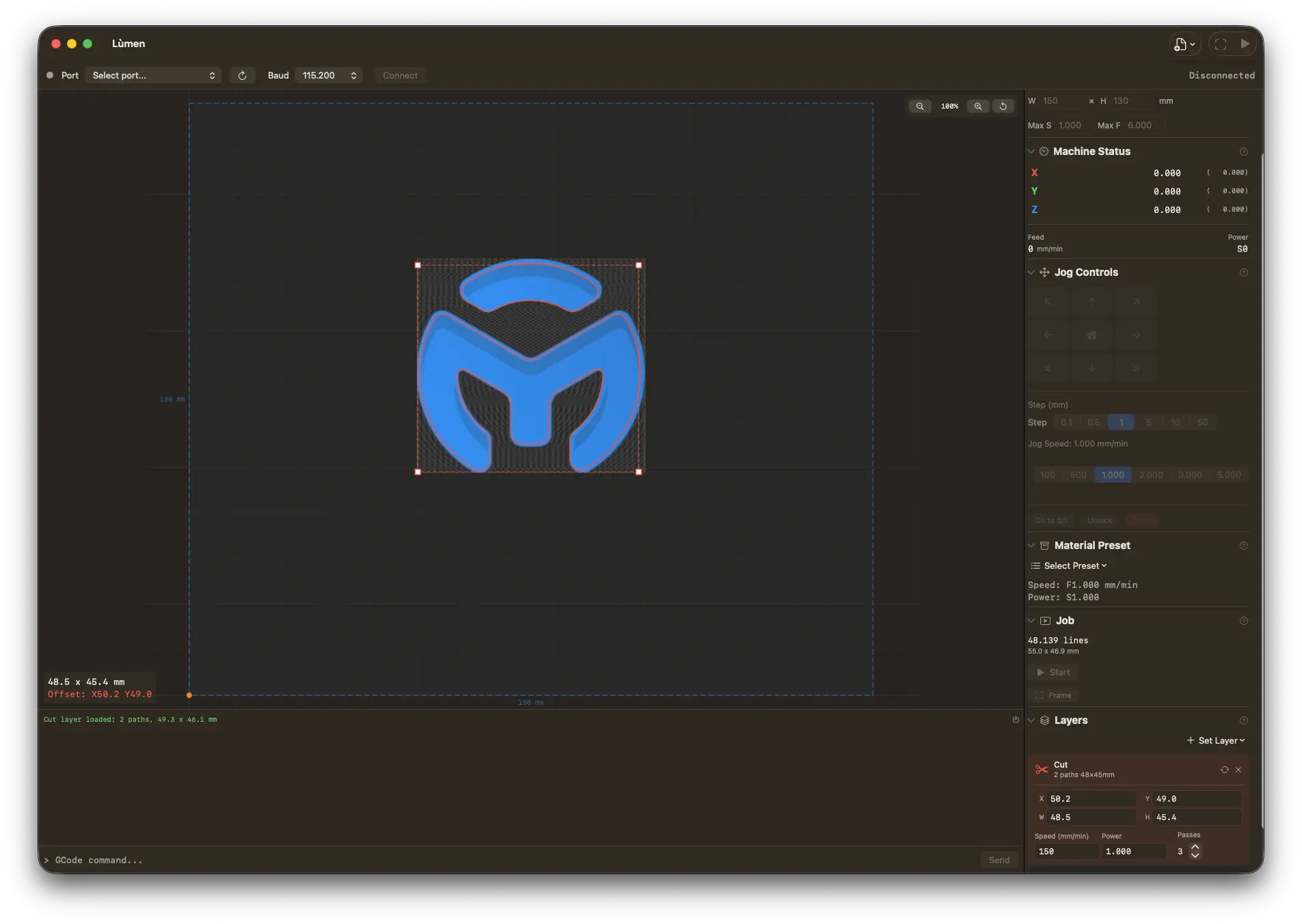 Lùmen — Laser Engraver Controller